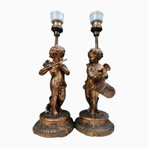 Lamps in Bronze, Set of 2
