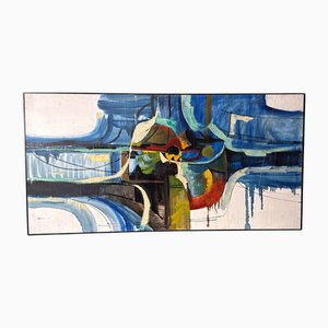 Abstrakt, 1980, Leinwand & Holz, Gerahmt