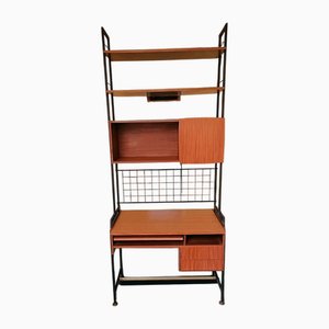 Swedish Bookcase with 2 Desk Shelves