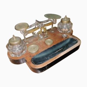 Antique Inkwell with Scales
