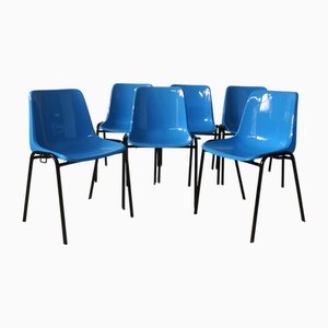 Sedie impilabili di Amat Barcelona, 1986, set di 6