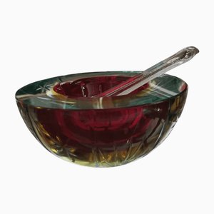 Murano Glass Mortar and Pestle, Set of 2