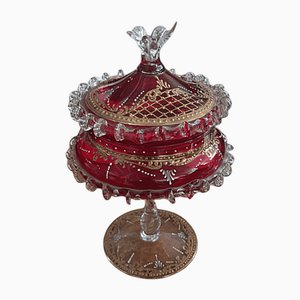 Murano Glass Candy Holder from Manifattura di Murano