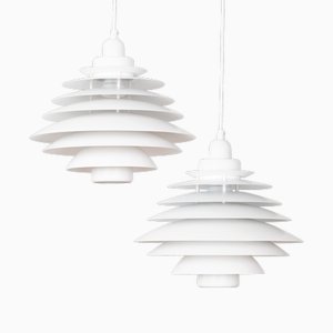 Vintage Danish Pendant Lamps from Top Lamper, Set of 2
