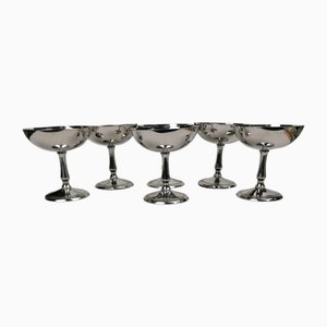Vintage Ice Cream Cups, 1950s, Set of 6