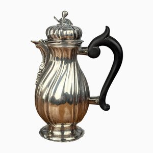 Augsburg Self-Serving Jug in Silver Hallmark, 1767