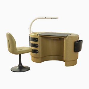 Desk and Chairs by Ernest Igl, Set of 2