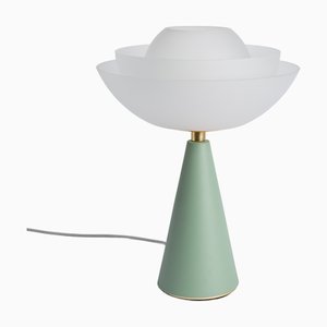 Lotus Tischlampe in Salbei von Serena Confalonieri für Mason Editions