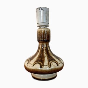 Danish Ceramic Table Lamp in Glazed Stoneware by Søholm, Bornholm, 1960s