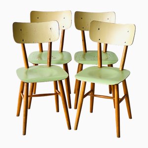 Bistro Chairs from Ton, 1960, Set of 4