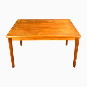 Vintage Danish Extandable Teak Dining Table, 1960s