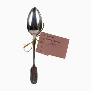 Silver spoon from Incussi, Italy