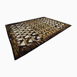 Vintage Rug with Geometric Pattern from Vorwerk Textil