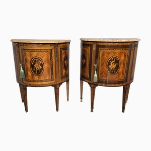 Französische Schränke mit Intarsien, 2er Set
