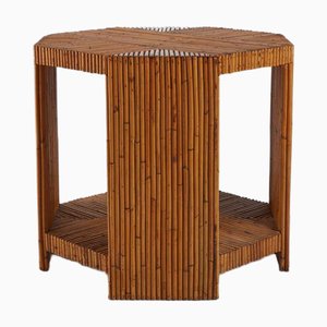 Table Vintage en Rotin par Vivai del Sud, 1970s