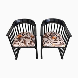 Poltrone Jugendstil nello stile di Josef Hoffmann, Austria, anni '10, set di 2