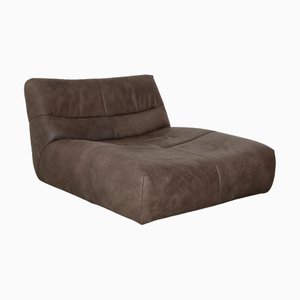Lettino Cayman in pelle marrone di Bullfrog
