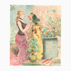 Henry Somm, Domestication, 1890s, Drawing