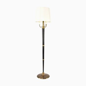 Italienische Mid-Century Modern Skulpturale Stehlampe aus Messing & Lackiert, 1950er