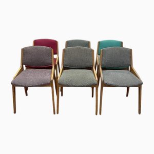 Beech Chairs, 1950s, Set of 6
