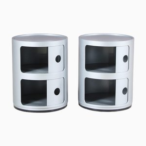 Italienische Vintage Componibili Schränke von Anna Castelli Ferrieri für Kartell, 1980er, 2er Set