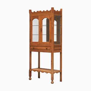 Glazed Display Cabinet in Oak by Henning Kjaernulf, 1970s