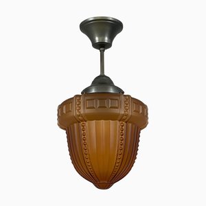 Suspension Grace Havanna en Verre et Laiton Bruni de Böhlmarks, Suède, 1920s-1930s