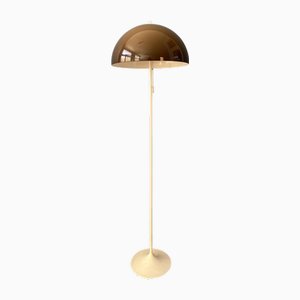 Vintage Mushroom Floor Lamp with Brown Faded Acrylic Glass Shade from Gepo