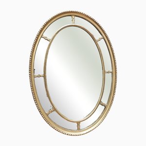 Late Victorian Gilt Gesso Oval Mirror
