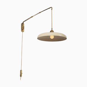 Ausziehbare Mid-Century Wandlampe, Italien, 1950er