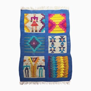 Antique Thracian Colorful Yaslik Rug