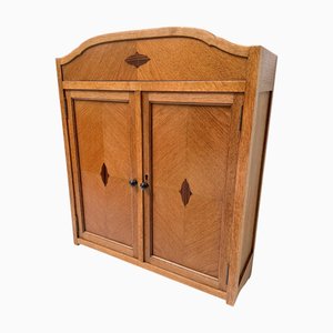 Art Deco Amsterdam School Wall Cabinet by T Woonhuys Amsterdam, 1920s