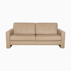 Beige Leather 3-Seater Sofa from Ewald Schillig