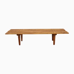 Wooden Flower Pot Bench, Former Czechoslovakia, 1970s