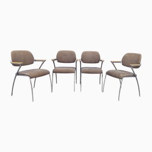 Golf Dining Chairs attributed to Franceso Zaccone, Germany, 1970s, Set of 4