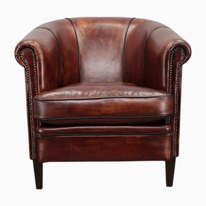 Vintage Leather Armchair, Former Czechoslovakia, 1970s