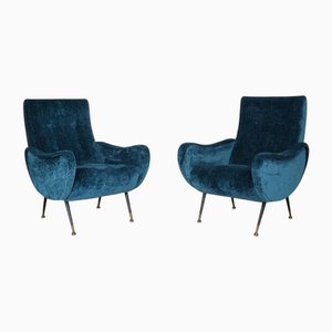 Poltrone Mid-Century attribuite a Marco Zanuso, anni '50, set di 2