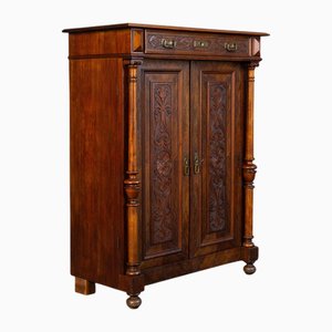 Vertiko Schrank aus der Gründerzeit aus Kiefernholz
