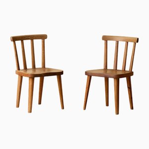 Axel-Einar Hjorth zugeschriebene Utö Stühle, 1930er, 2er Set