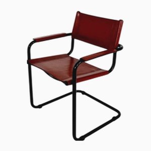 Modell Mg5 Centro Studio Schreibtischstuhl in Dunkel Cognac von Mart Stam & Marcel Breuer, 1970er