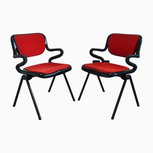 Vertebra System Chairs by Emilio Ambasz and Giancarlo Piretti for Openark / Anonima Castelli, Italy, 1970s, Set of 2