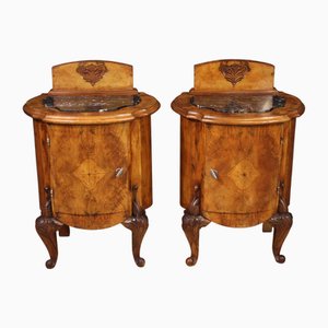 Italienische Nachttische, 20. Jh., 1950er, 2er Set