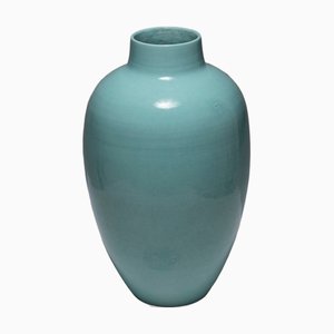 Ceramic Ovoid Vase by Henri Chaumeil, 1930s