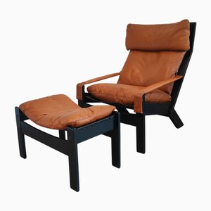Set of Inca Chaise Longue and Ottoman by Peter Opsvik for Westnofa, 1970s
