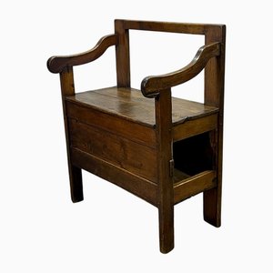 19th Century Fir Fireplace Bench