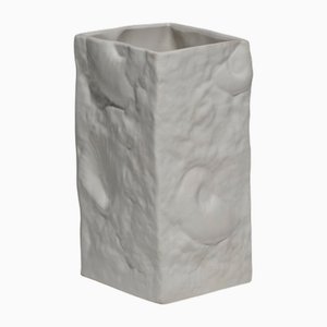 Small Square Porcelain Vase, 1980s