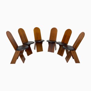 SD57 Dining Chairs by Marco Zanuso for Poggi, 1970s, Set of 6