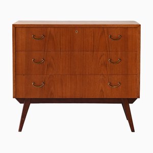 Scandinavian Chest of Drawers in Teak and Mahogany, 1950s