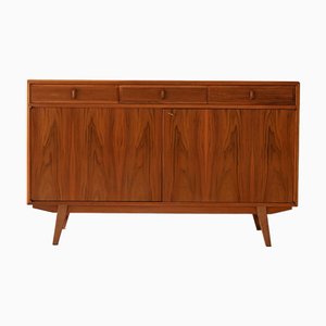 Nussholz Facetten Sideboard von Bodafors, 1950er