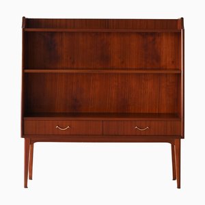 Scandinavian Mahogany Bookcase with Drawers, 1960s